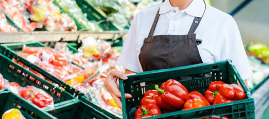 étalage pour fruits et légumes